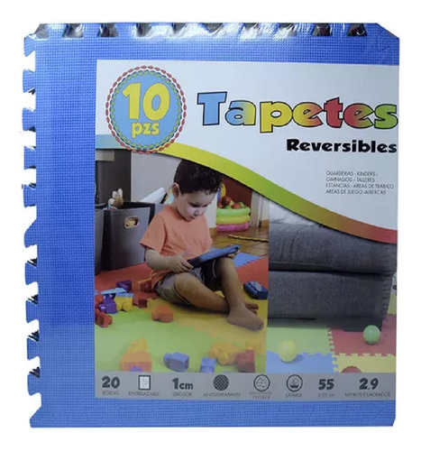 Tapetes Fomy  Foamy 10 Pz Usos Múltiples Gym Niños