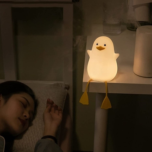 Luz Nocturna Led De Pato Luz Nocturna De Silicona Para Niños