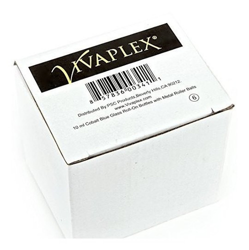 Vivaplex, 6 Botellas Enrollables De Vidrio Azul Cobalto De 1