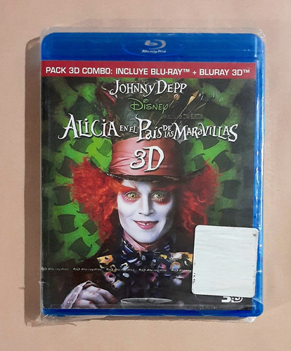 Alice In Wonderland -nueva- Blu-ray 3d + Blu-ray 2d Original