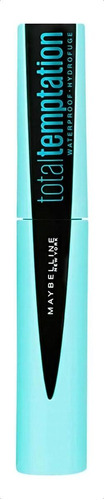 Máscara de pestañas Maybelline Total Temptation waterproof 0.27 fl oz color blackest black