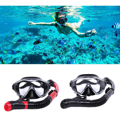Para Adultos Máscara De Snorkel De Vidrio Templado Antivaho