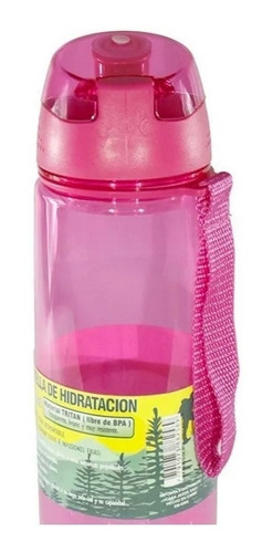 Botella Hidratación Tritan Hermetica Rosa 750 Ml Foco