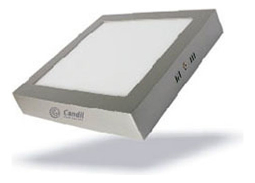 Plafon Led Niquel 12w 17x17cm Calido/frio  Pl1717212 Candil