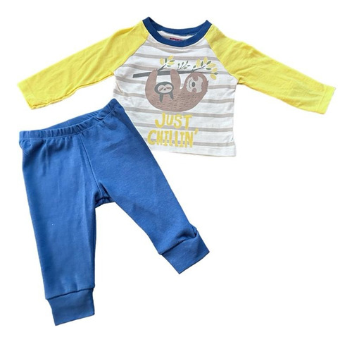 Conjunto Bebe Pantalon + Plyera Baby Crazy 6-9 M 