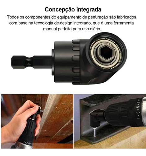 Kit 14 Adaptador Angular Extensor Flexível Soquete Universal