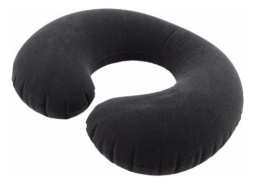 Almohada Inflable Para Viaje Color Negro