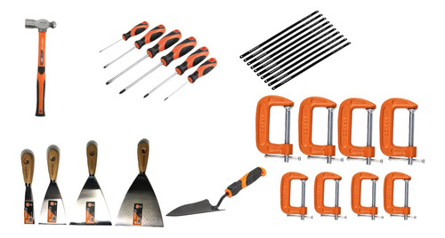 Caja Con 72 Herramientas Completa Kendo Kit Completo Naranja