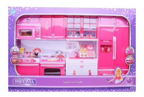 Imagen 2 de 10 de Juego Cocina Completa Para Muñeca Barbie El Mundo De Paloma