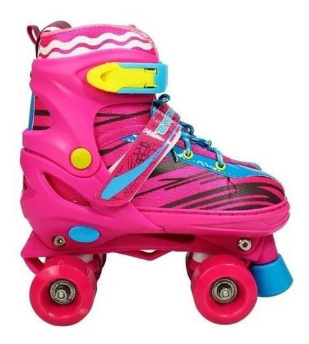 Imagem 6 de 8 de Patins 4rodas Quad Infantil Ajustavel Kit De Proteção 30-33