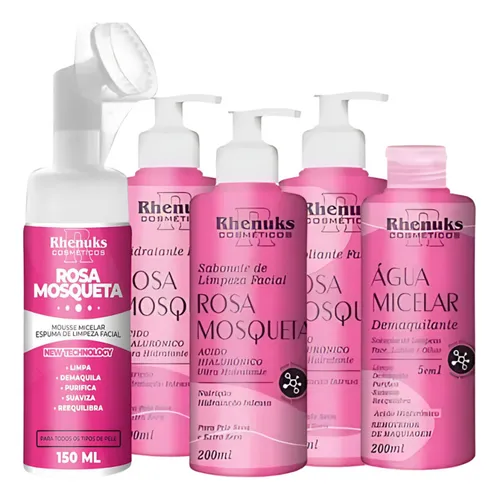 comprar Kit Facial Rosa Mosqueta Cuidados Com A Pele