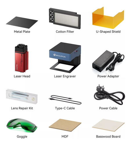 Sculpfun Icube Pro Max 10w Laser Engraver Logo Marker Machin