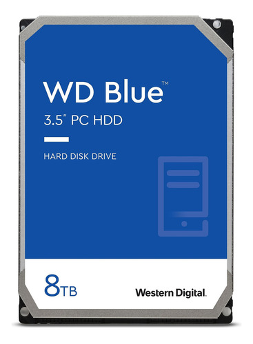 Disco Duro Interno Wd Blue Pc 8tb - 5640 Rpm, Sata 6 Gb/s