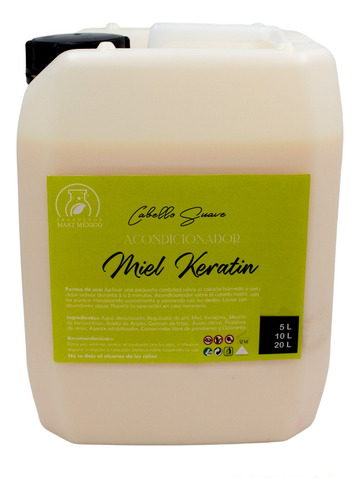  Acondicionador De Miel & Keratina 10 Litros