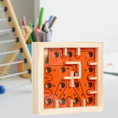 Madera Laberinto Laberinto De De De Juguete De Juego 2 Mesa