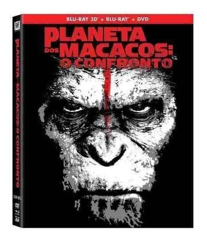 Blu-ray 3d + 2d + Dvd Planeta Dos Macacos O Confronto + Luva