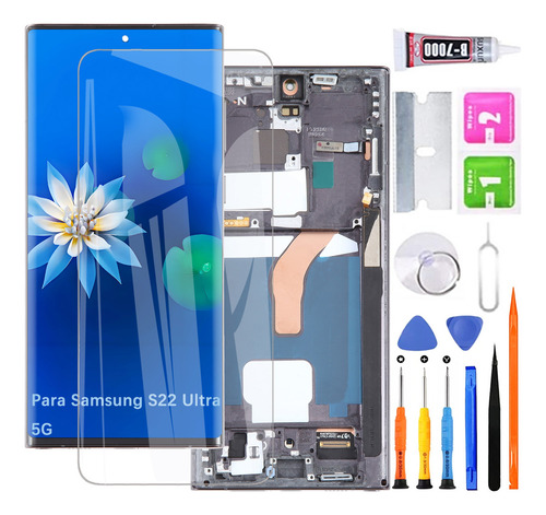 Pantalla Para Samsung S22 Ultra S908E S908B Incell Con Marco