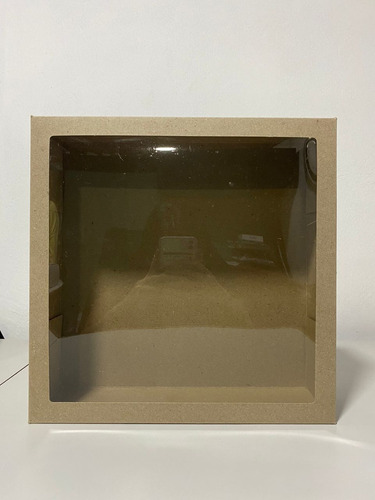 Caja De Carton Crudo Con Visor 30x30x9cm