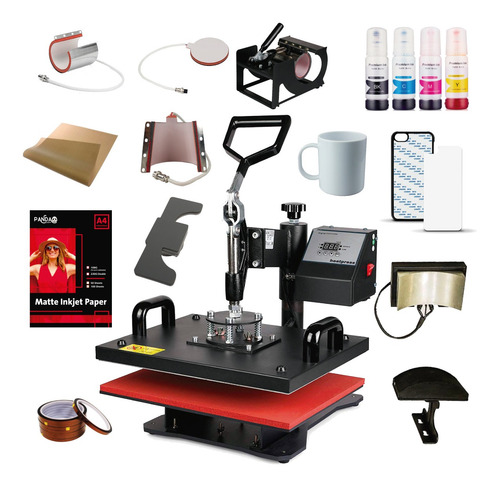 Estampadora Sublimacion Combo 5 En 1 38x38 Personalizable