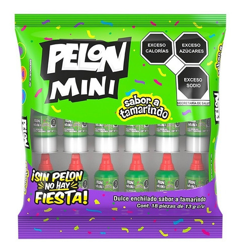 Mini Pelon Pelo Rico Hershey 18 Pzas Rico Sabor A Tamarindo