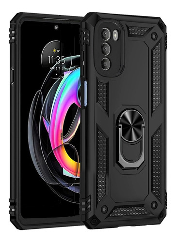 Funda Case Para Moto G31 Con Anillo Soporte Uso Rudo