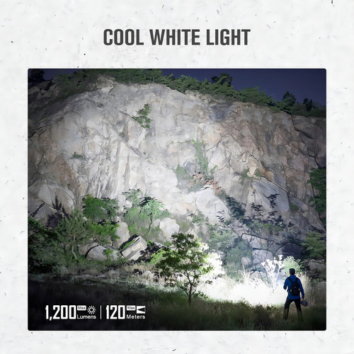 Linterna Olight Seeker 4 Mini 1200lm 365nm Uv Recargable Linterna Negro Luz White