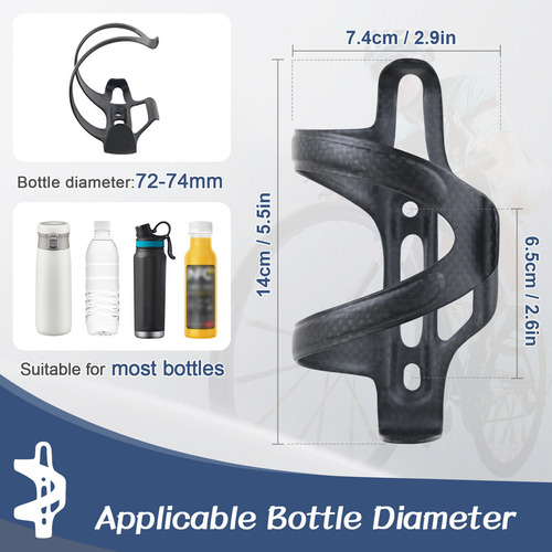 Para Porta Anfora Botella De Fibra De Carbon Portabidón De /