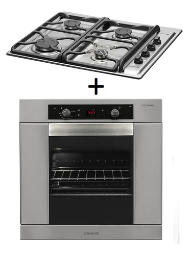 Imagen 1 de 3 de Combo91 Gas Horno H6900xt - Anafe A6600xf