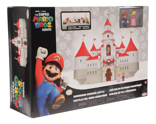 Set Figura De Acción Castillo Del Reino Champiñón Mario Bros