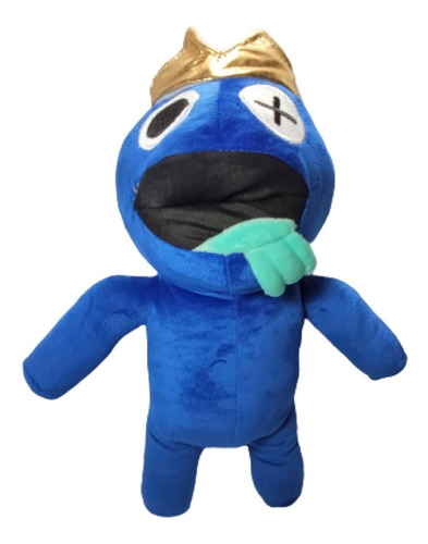 Imagen 1 de 5 de Roblox Monstruo Peluche Blue Azul Rainbow Friends Crown 45cm