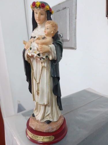 Estatuilla Santa Rosa De Lima Di Angelo Excelente Estado (Usado)