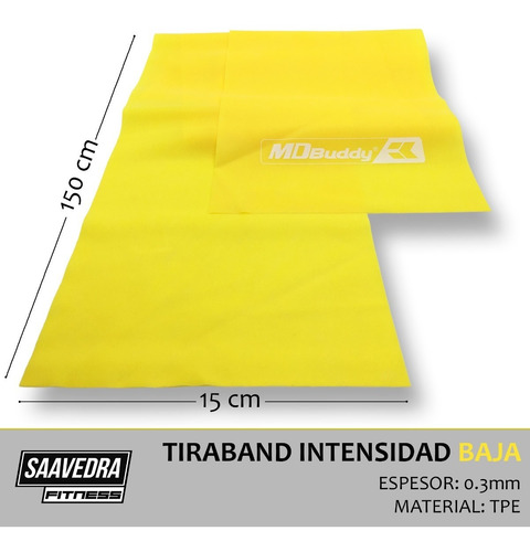 Tiraband Banda Latex Banda Elastica Pack X 3 Intensidades