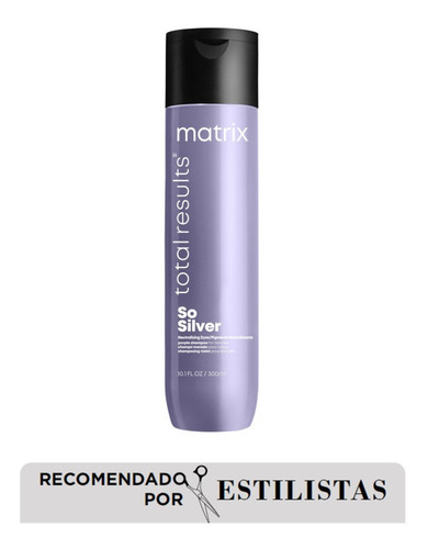 Imagen 1 de 5 de Shampoo Matizador So Silver X300 Total Results Matrix