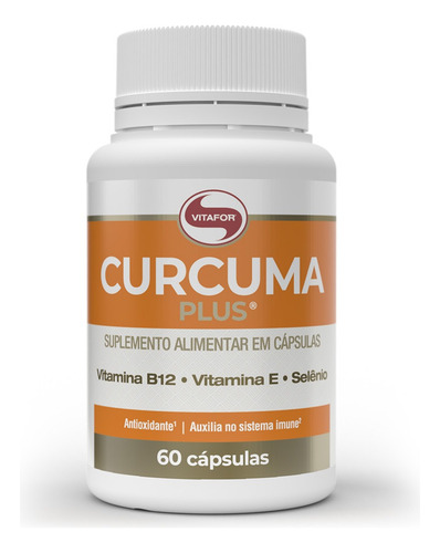 Kit 5 Cúrcuma Plus Vitafor 60 Cápsulas