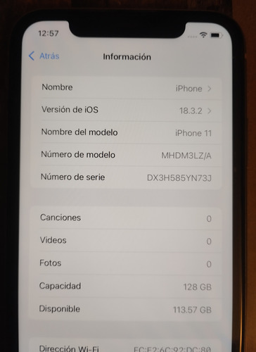 Iphone 11 De 128gb Super Cuidado, Solo El Telefono, Sin Accesorios Lavanda (Usado)