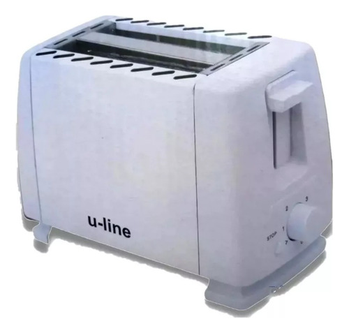 Tostadora Eléctrica Uline 2 Panes 750w 6 Niveles Color Blanco
