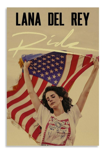 Niero Poster De Lana Del Rey Con Musica Vintage, Pintura Dec