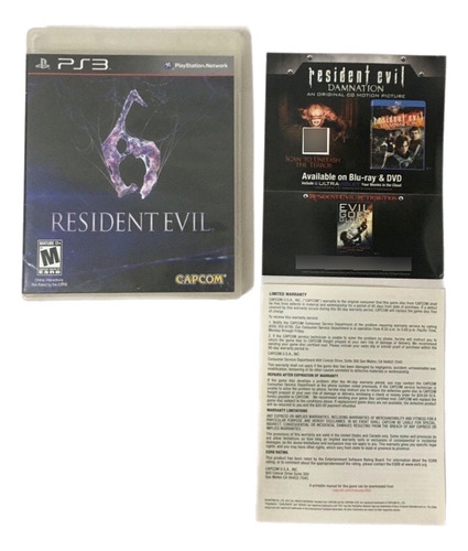 Ps3 Jogo Original Usando Resident Evil 6