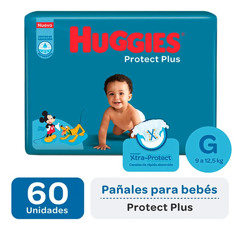 Huggies Protect Plus G X 60 Pañales 