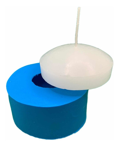 Vela Flutuante Disco 6,5 Cm - Molde De Silicone