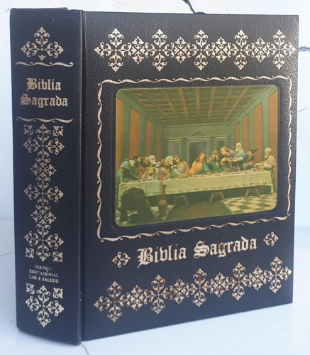 Livro Bíblia Sagrada De Acordo Com Os Melhores Textos Em Hebraico E Grego - João Ferreira De Almeida / Serviço Ed Lar E Salúde [1979]
