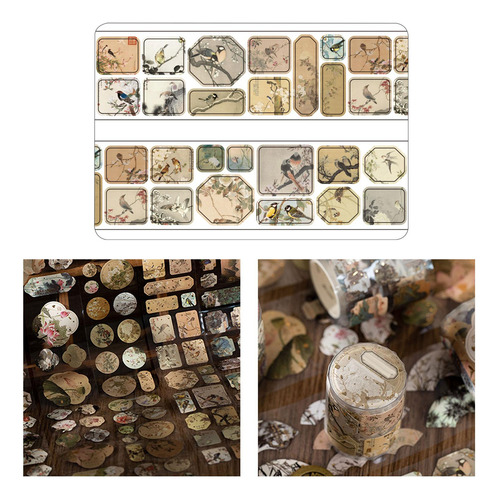 2 Pegatinas Para Álbumes De Recortes, Kits De Diarios Aves