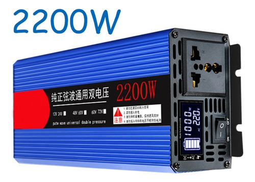 2200w 220v Inversor De Onda Senoidal Pura De Toma Universal