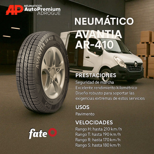 Cubierta Fate 175x70x14 Carga 88t Avantia Envio Gratis! T