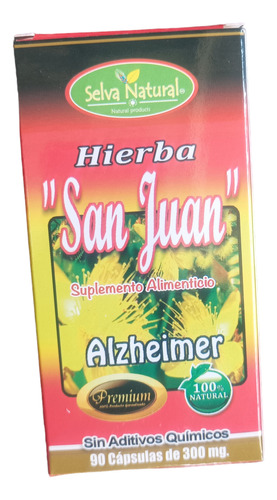 Hierva San Juan 90 Caps. De 300 Mg Alzheimer 