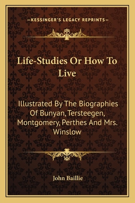 Libro Life-studies Or How To Live: Illustrated By The Bio...