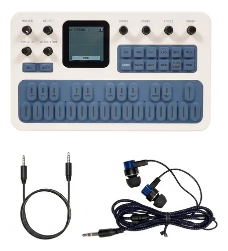 Kit Sintetizador Fm M-vave Fm-1 Com Bluetooth E Acessórios