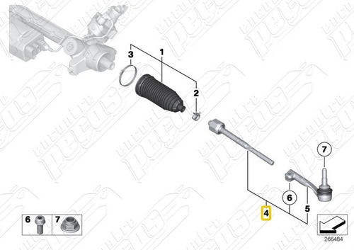 Articulação Axial Caixa Direção Bmw E90 M3 2010