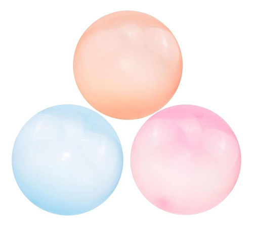 3x Bubble Ball Globo Transparente Cumpleaños Boda Fiesta