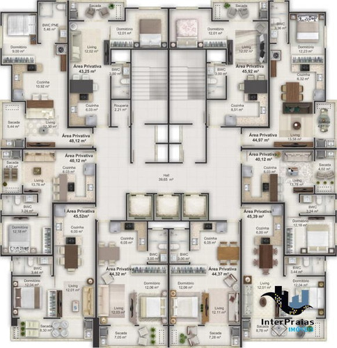 Imagem 11 de 13 de Apartamento Flat Com 1 Quarto No Flats For Seasons - 297997-v